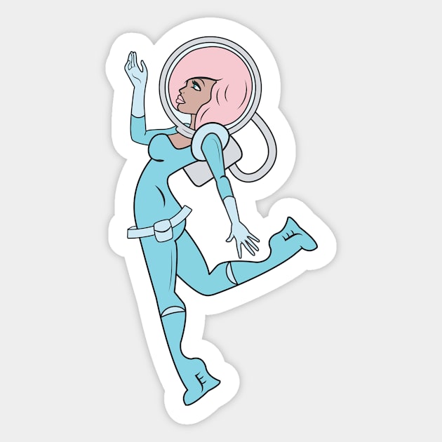 Space Lady Sticker by Sasha Banana 